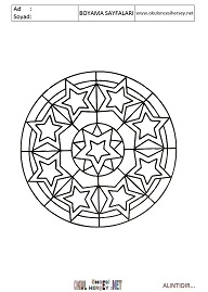 Mandala boyama sayfaları